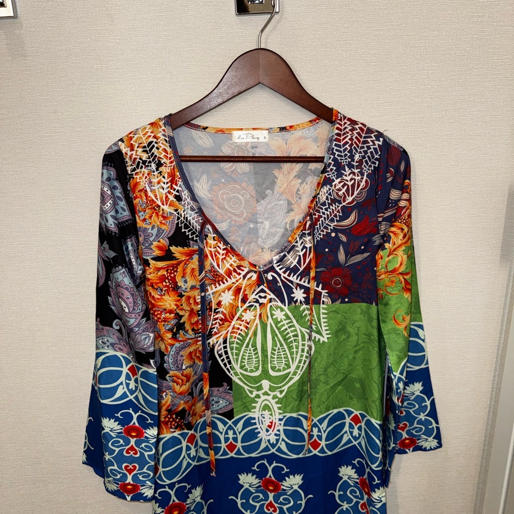 Colorful Bohemian Patchwork Dress